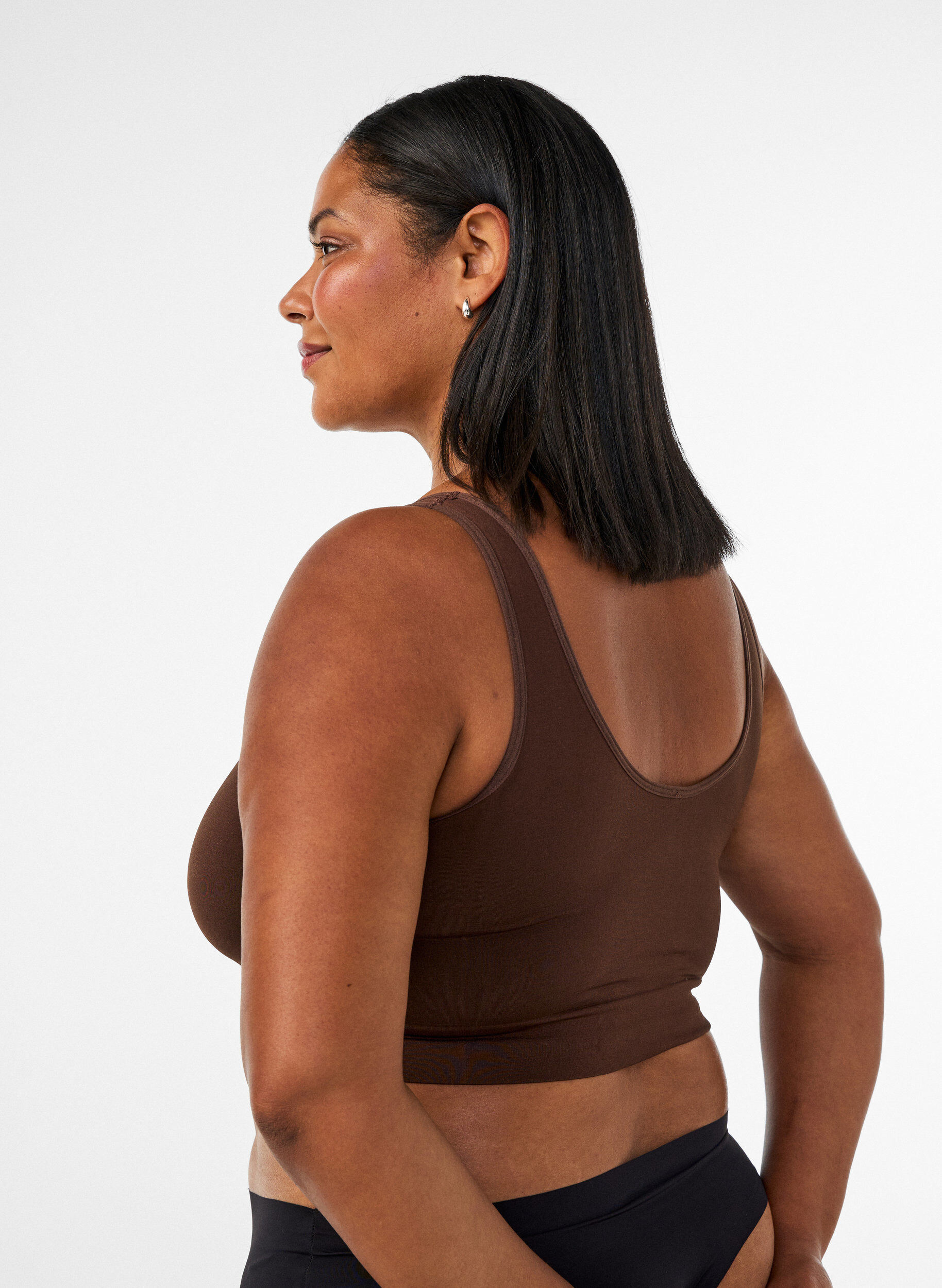 ZizziSoutien-gorge souple sans rembourrage, Marron, Model image number 2