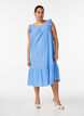 Midikleid aus Baumwolle mit R&uuml;schendetails, Blau, Model image number 0