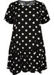 Kleid aus Viskose mit Schnittlinie, Schwarz, Packshot image number 0