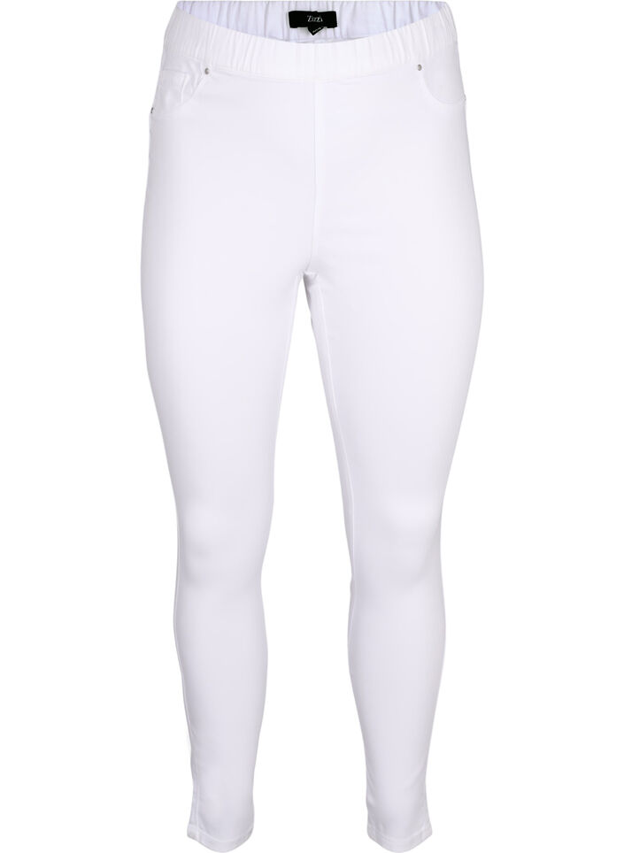 Jeggings &agrave; taille haute, Blanc, Packshot image number 0