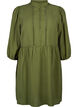 Knielanges Kleid mit Stickerei und 3/4-Ärmeln, Winter Moss, Packshot image number 0