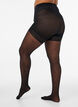 Collant push-up 50 deniers avec motif c&oelig;urs, Noir, Packshot image number 1