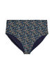 Bikini-Slip mit Print und hoher Taille, Gr&uuml;n, Packshot image number 0