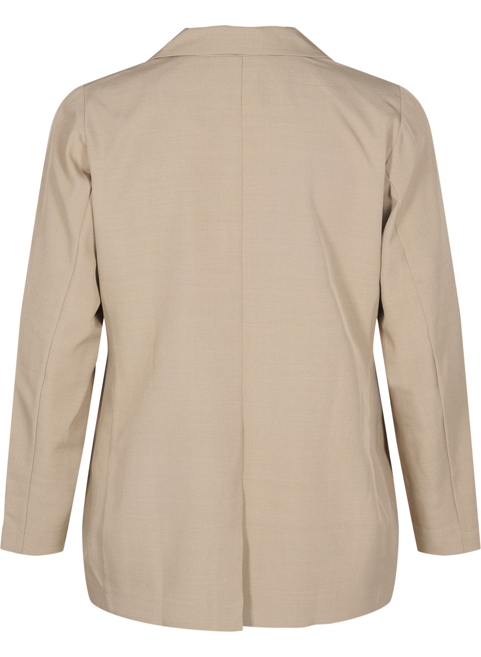 Zizzi FLASH - Blazer avec des poches et une fente, Beige, Packshot image number 1