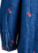 Chemise en denim avec des fraises brodées, Bleu, Packshot image number 3