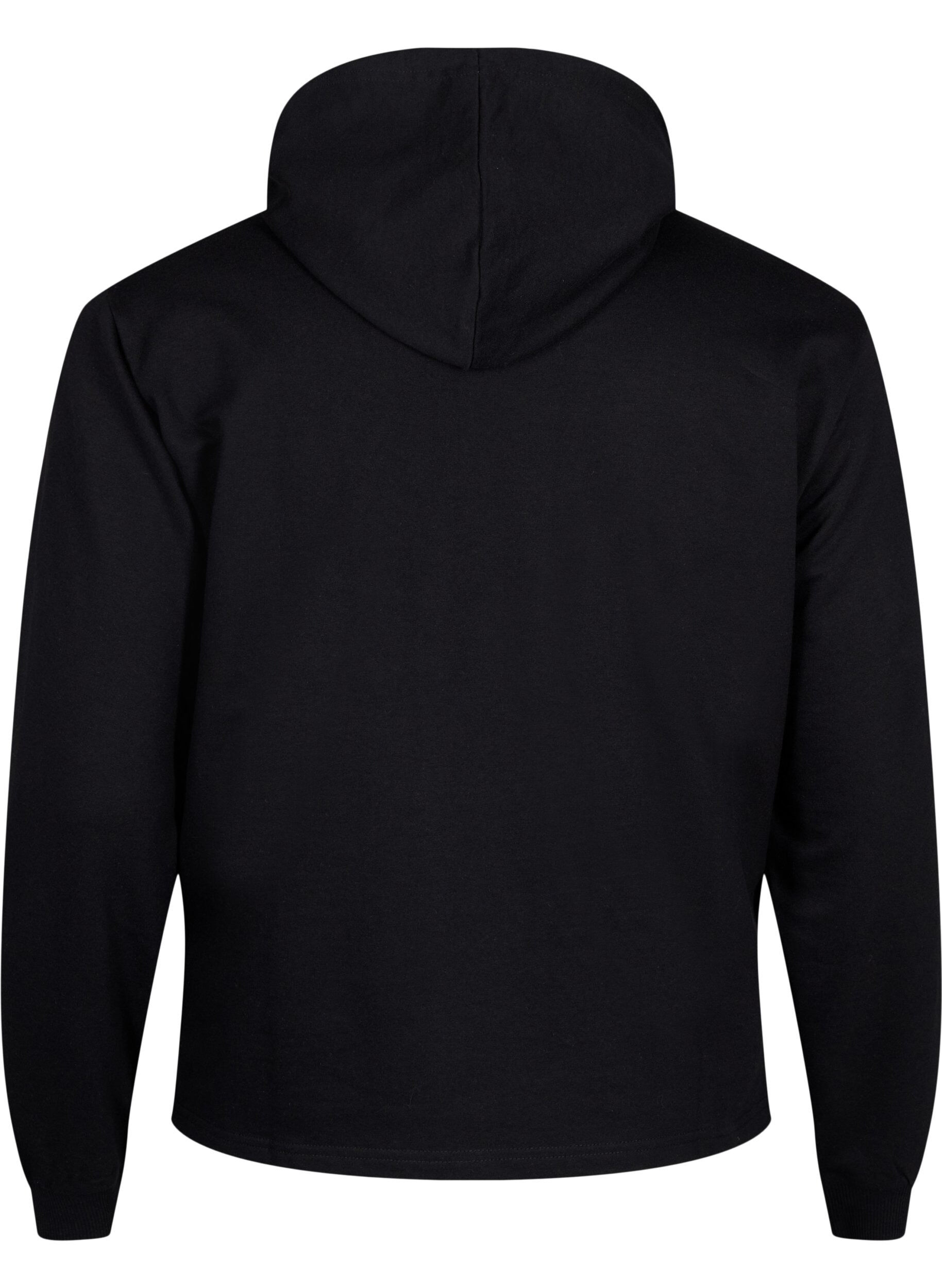 Zizzi Sweat &agrave; capuche, Black, Packshot image number 1