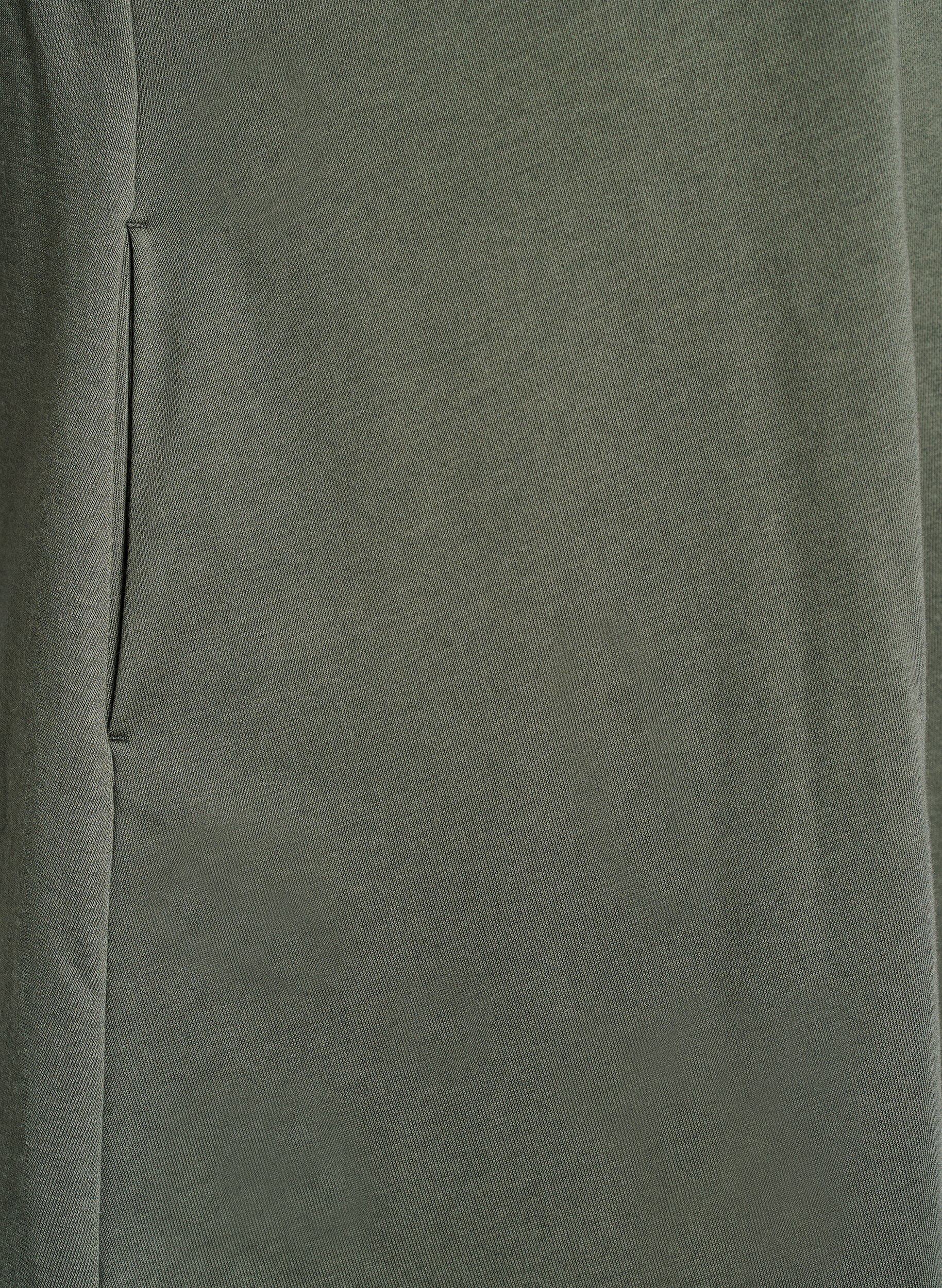 Zizzi Robe en jersey longueur genou avec poches et coupe &eacute;vas&eacute;e, Vert, Packshot image number 3