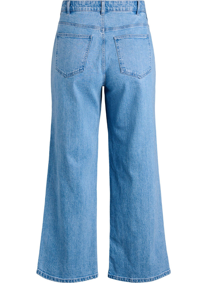 Jean coupe ample taille haute, Bleu Clair, Packshot image number 1