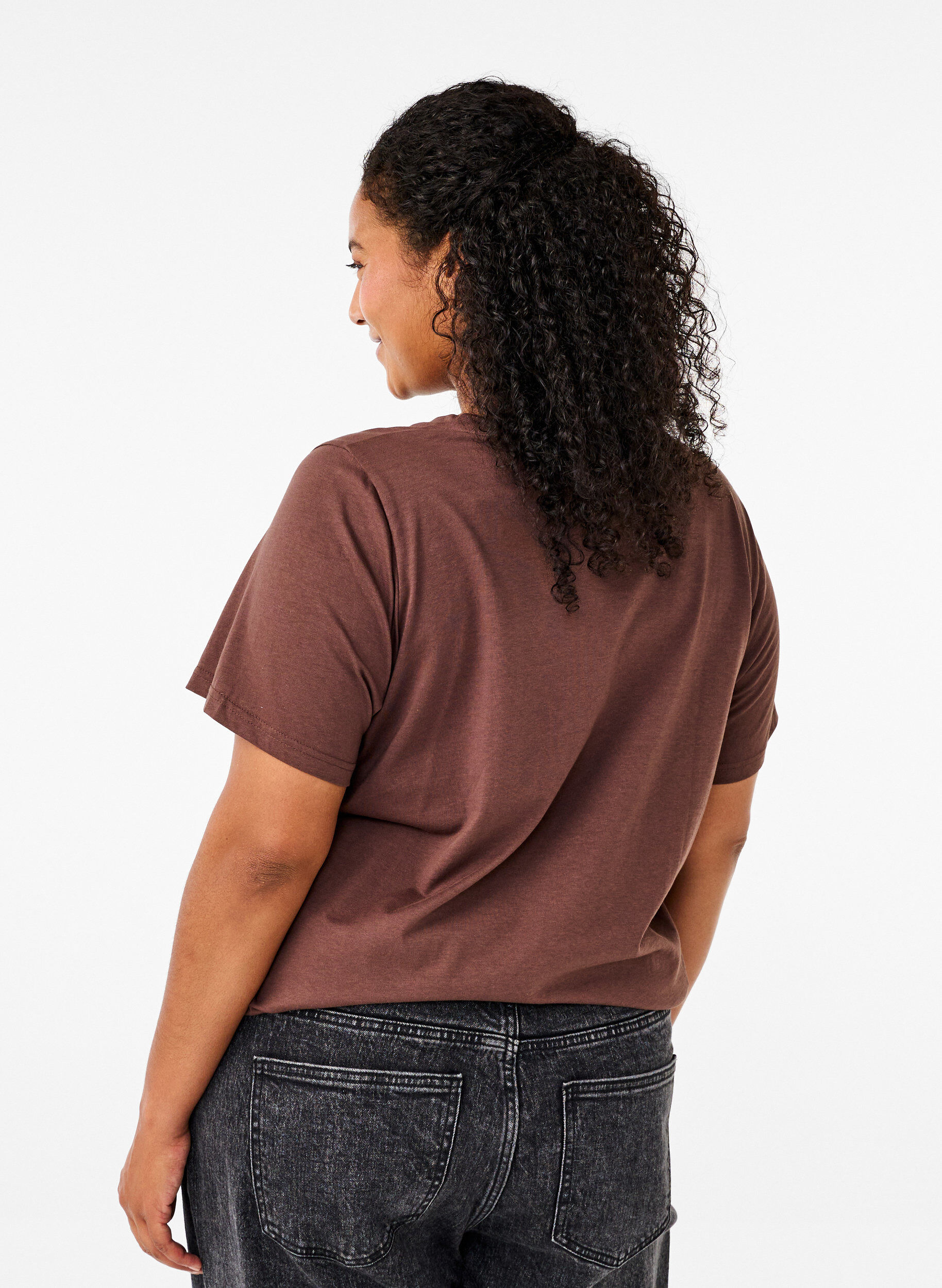 Zizzi T-shirt en coton avec impression, Ch. Martini w.Fl.Box, Model image number 1