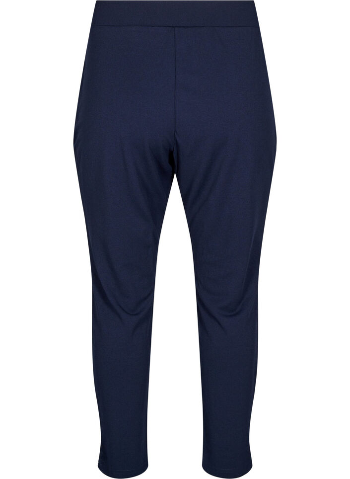 Pantalon avec poches et boutons fantaisie, Bleu, Packshot image number 1