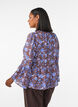 Gebl&uuml;mte Bluse mit R&uuml;schen&auml;rmeln, Braun, Model image number 2