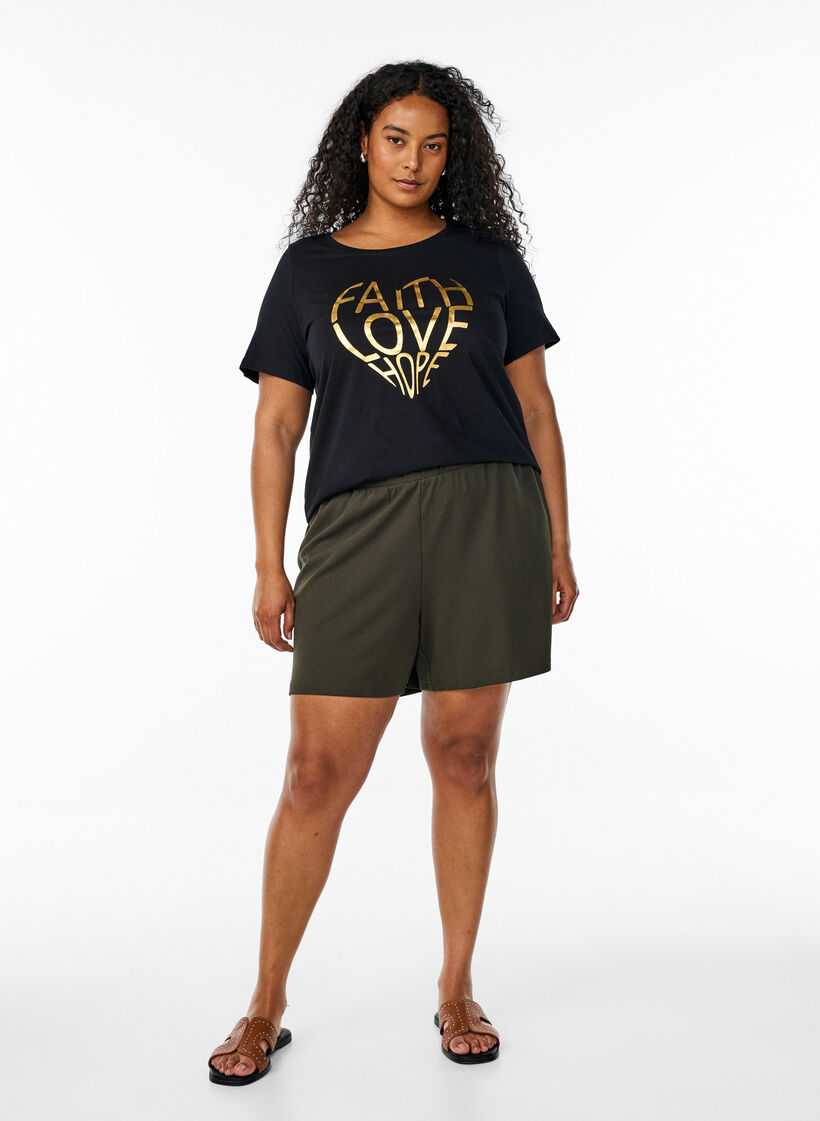 FLASH - T-shirt avec motif, Noir, Model image number 1