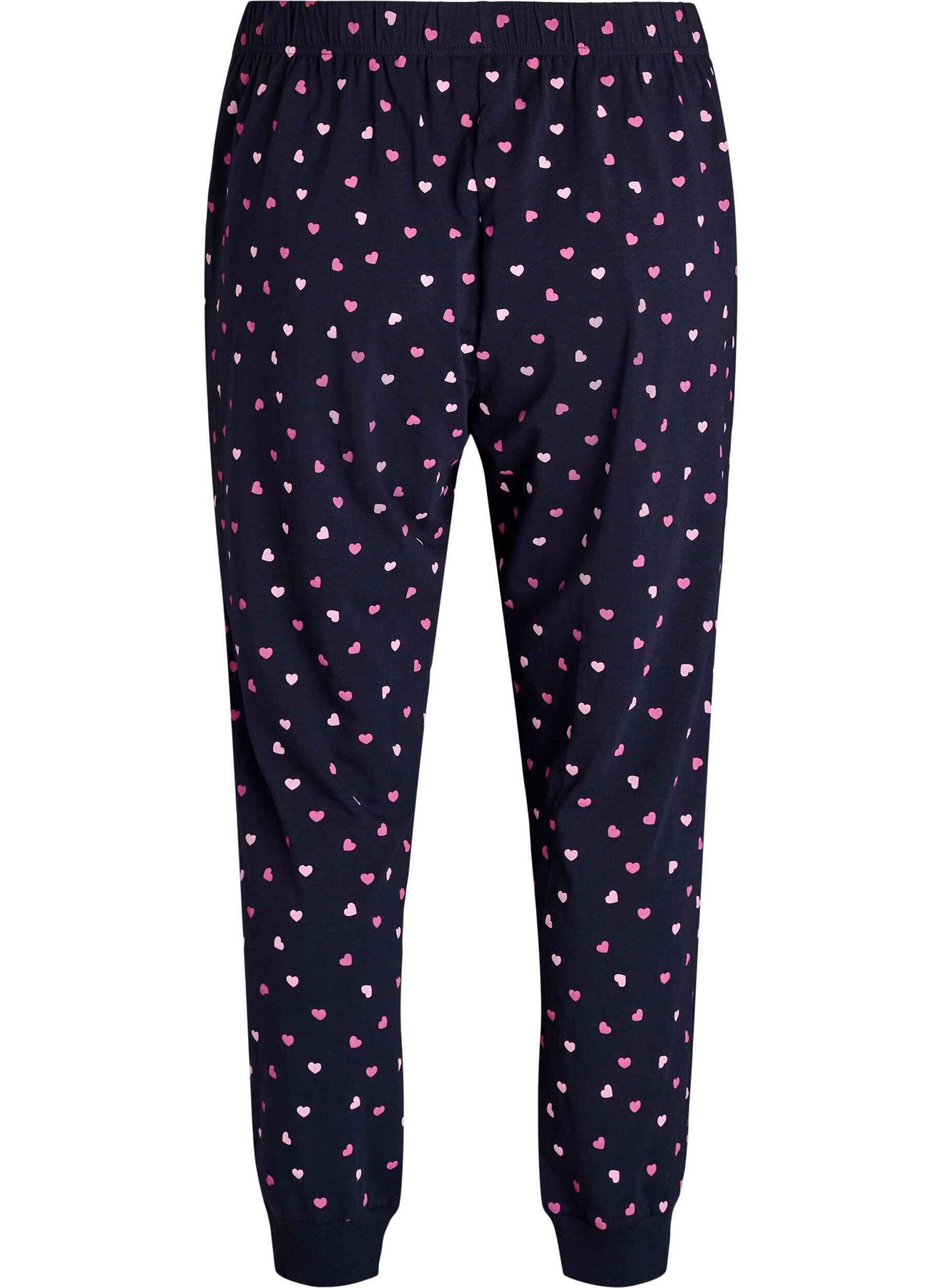 Zizzi Bas de pyjama imprim&eacute;, Bleu, Packshot image number 1