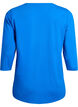 Trainingsshirt mit 3/4-Ärmeln, Blau, Packshot image number 1
