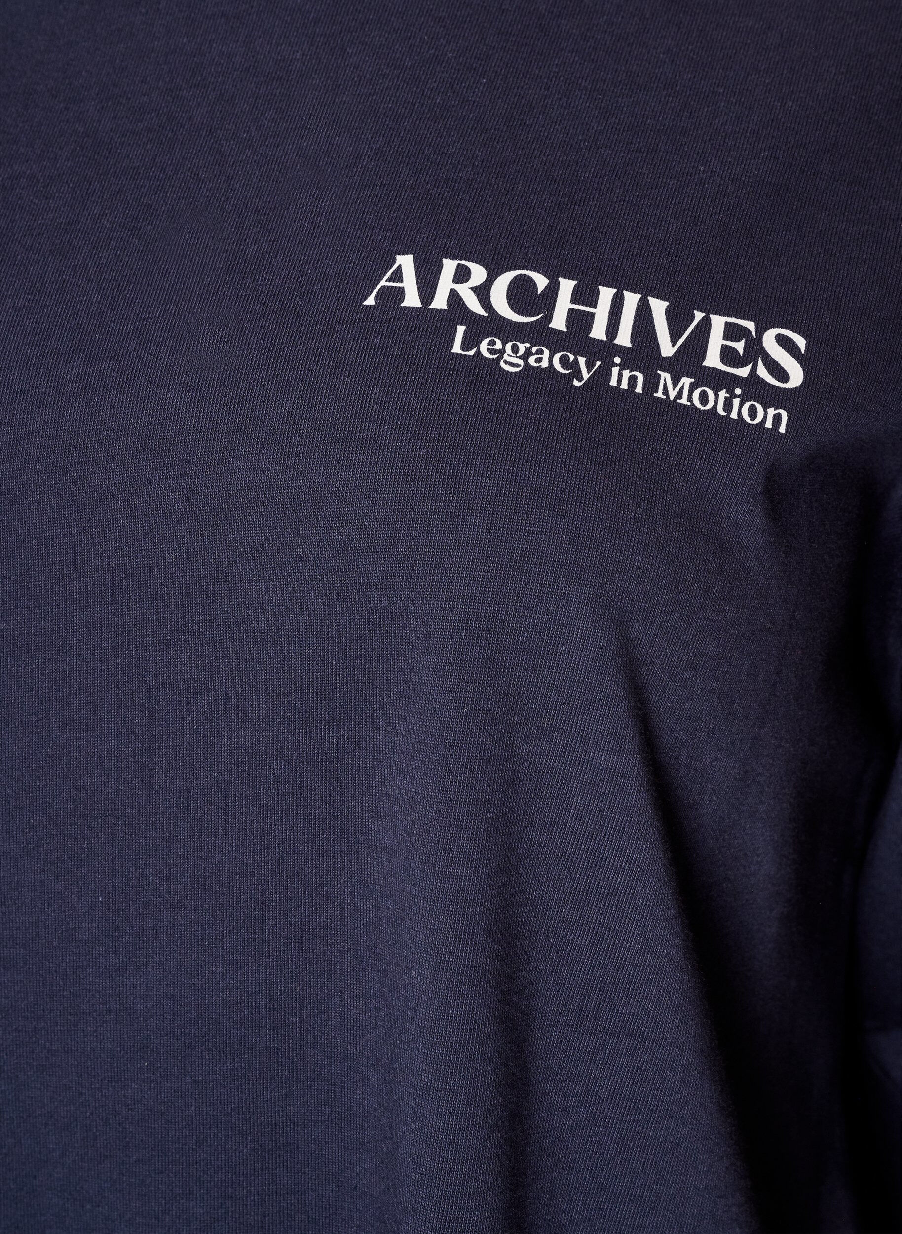 ZizziLang&auml;rmelige Jerseybluse mit Textprint, Blau, Packshot image number 2