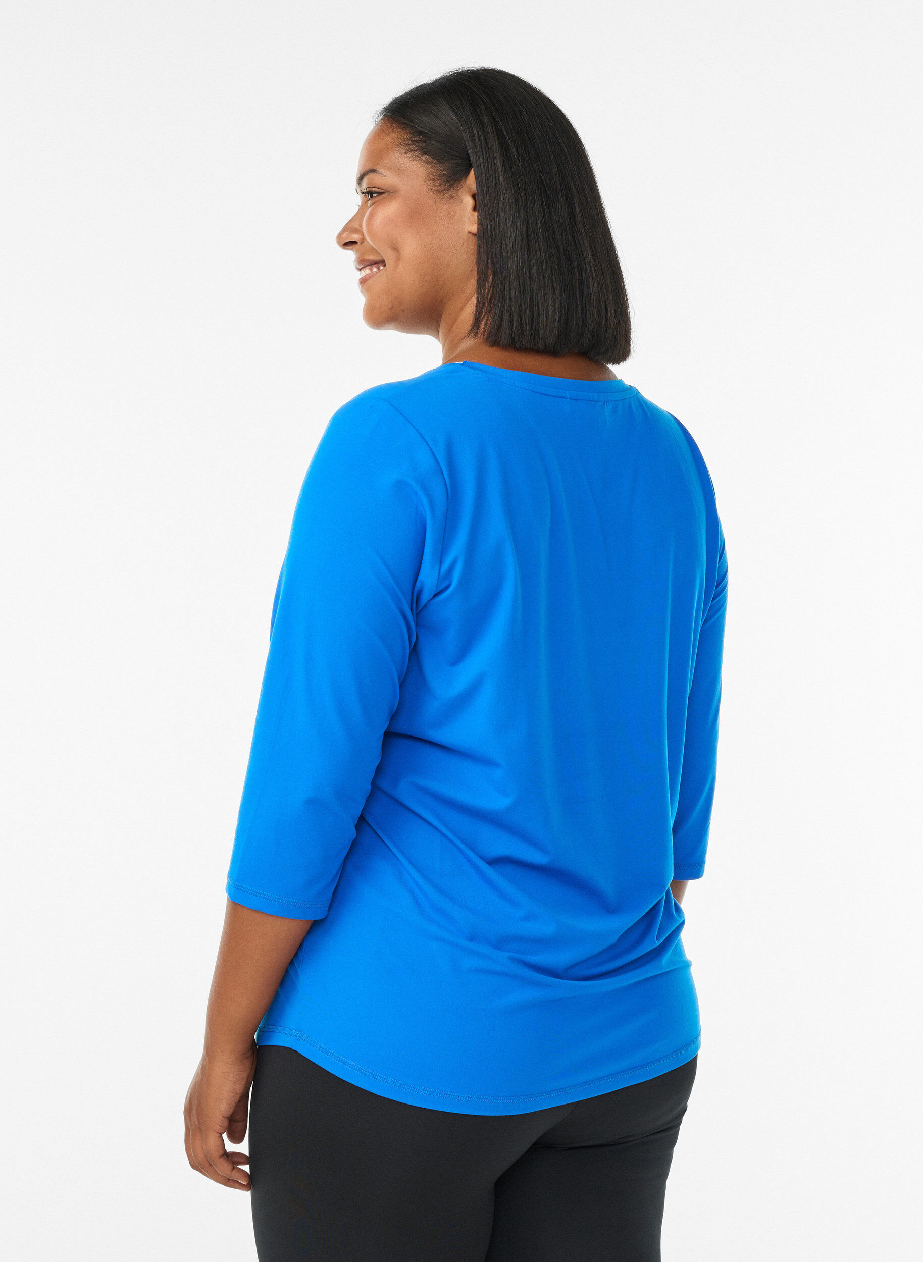 ZizziHaut de sport &agrave; manches 3/4, Bleu intense, Model image number 2