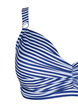 Bedruckter Bikini BH mit Bügel, Blue Striped, Packshot image number 2