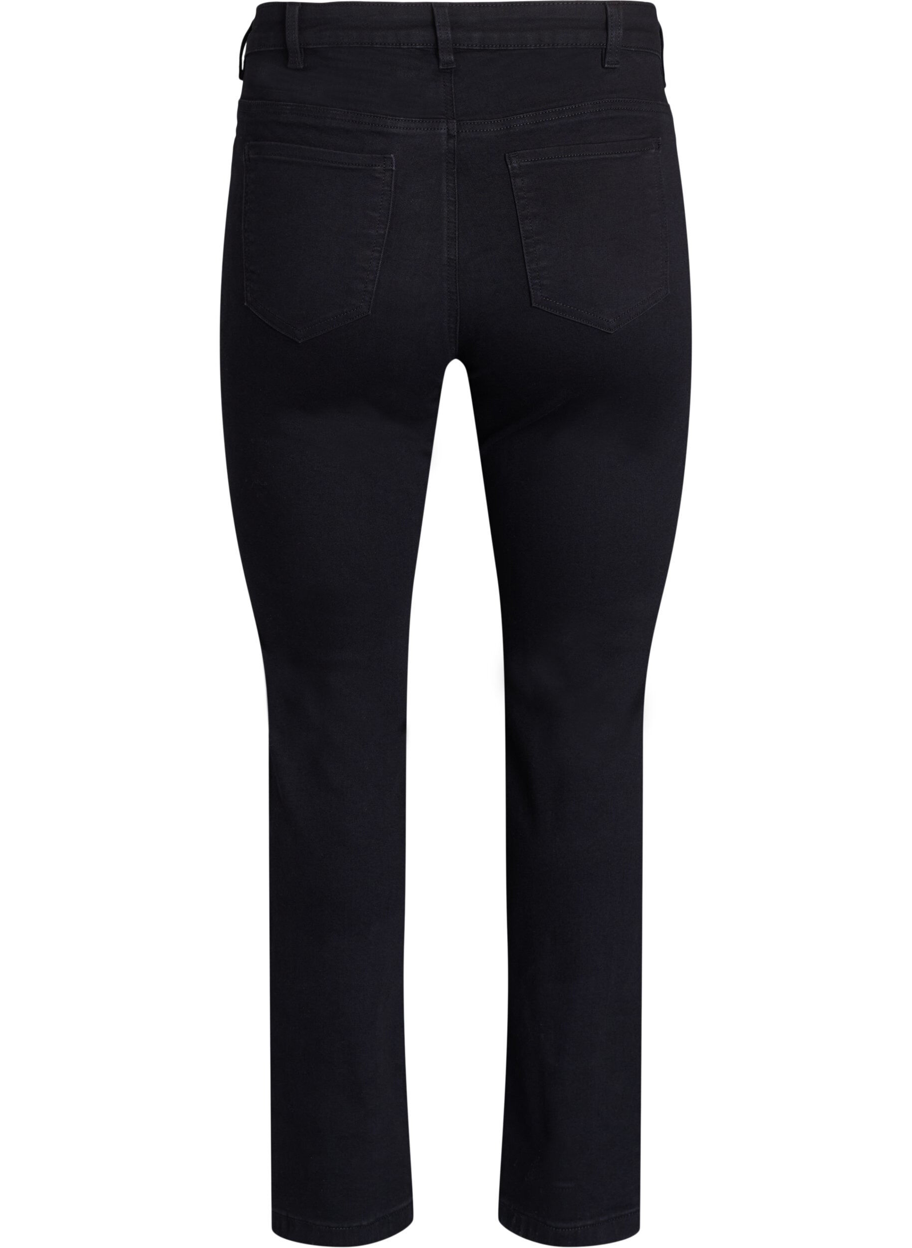 Zizzi Jean coupe slim &agrave; taille standard, Black, Packshot image number 1