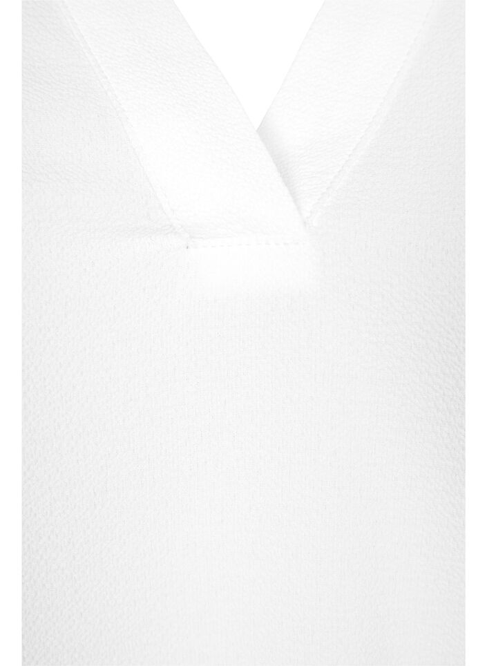 Langärmelige Bluse mit Spitzendetail , Bright White, Packshot image number 2