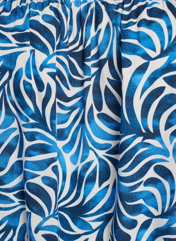 Robe de plage en viscose avec imprim&eacute;, Bleu, Packshot image number 2