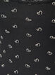Oberteil mit Aufdruck und Spitzenborte, Schwarz, Packshot image number 2