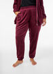 Lockere Samt-Hose, Rot, Model image number 2