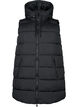 Veste longue avec capuche et poches, Noir, Packshot image number 0