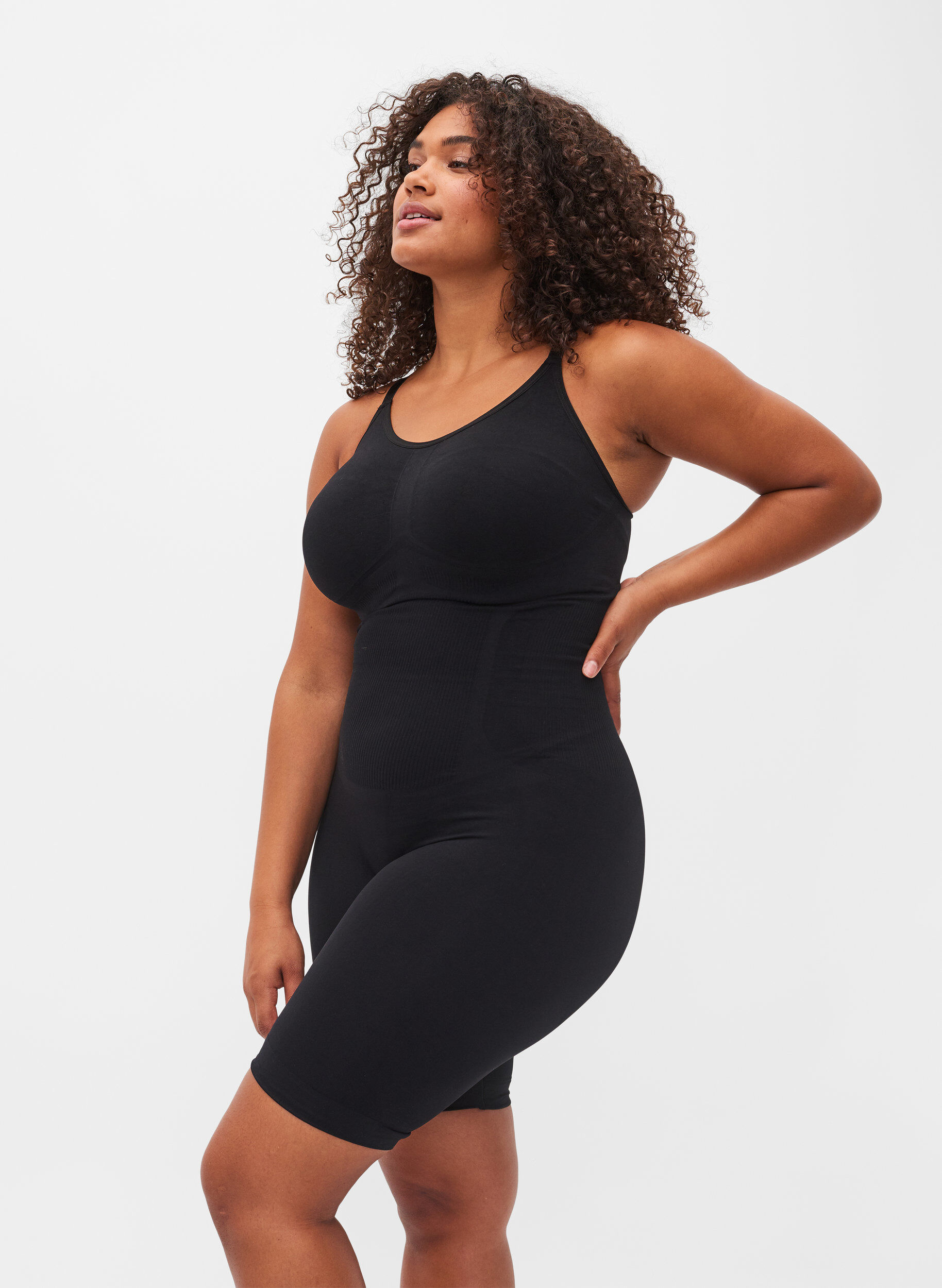 Zizzi Shapewear Overall, Schwarz, Model image number 0