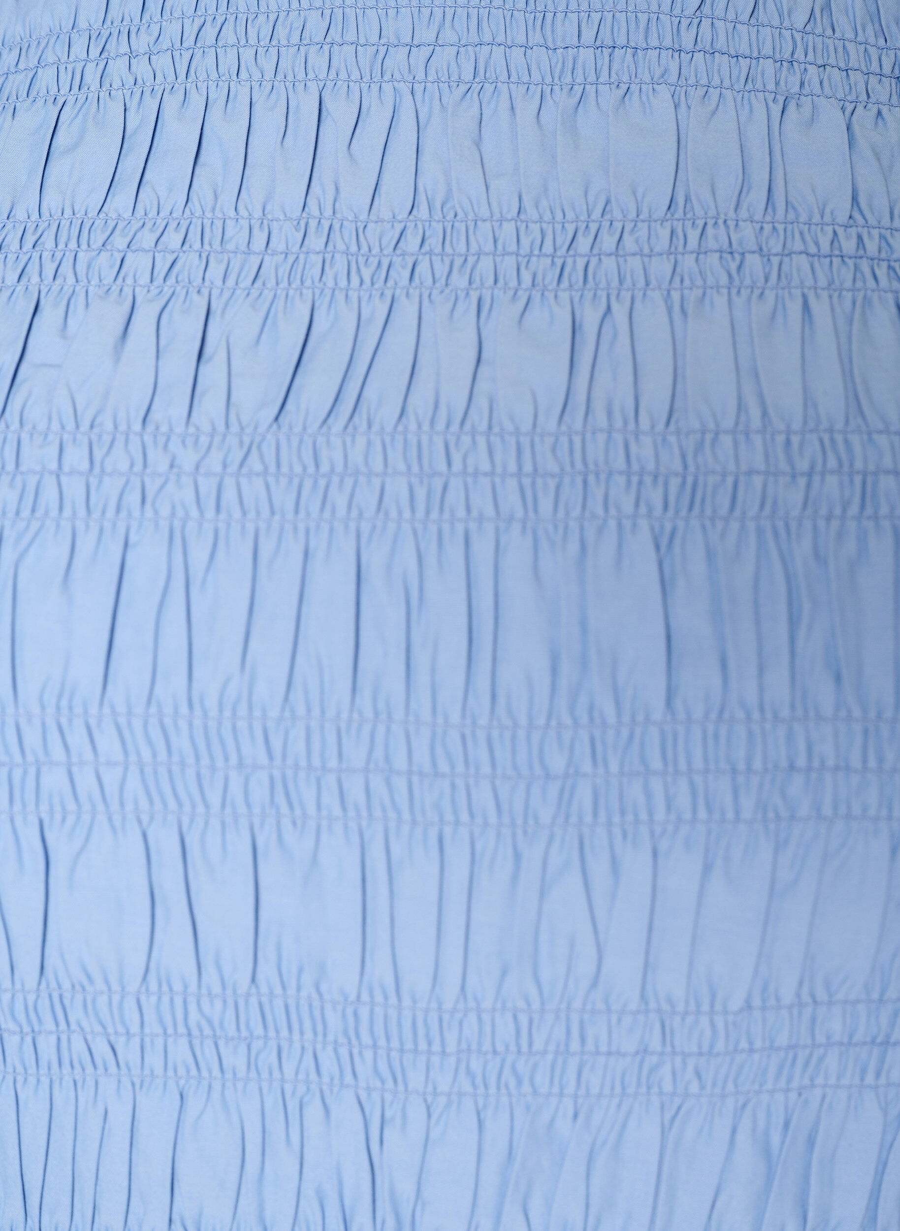 ZizziBlouse smock&eacute;e avec ourlet &agrave; volants et col bateau, Bleu, Packshot image number 2
