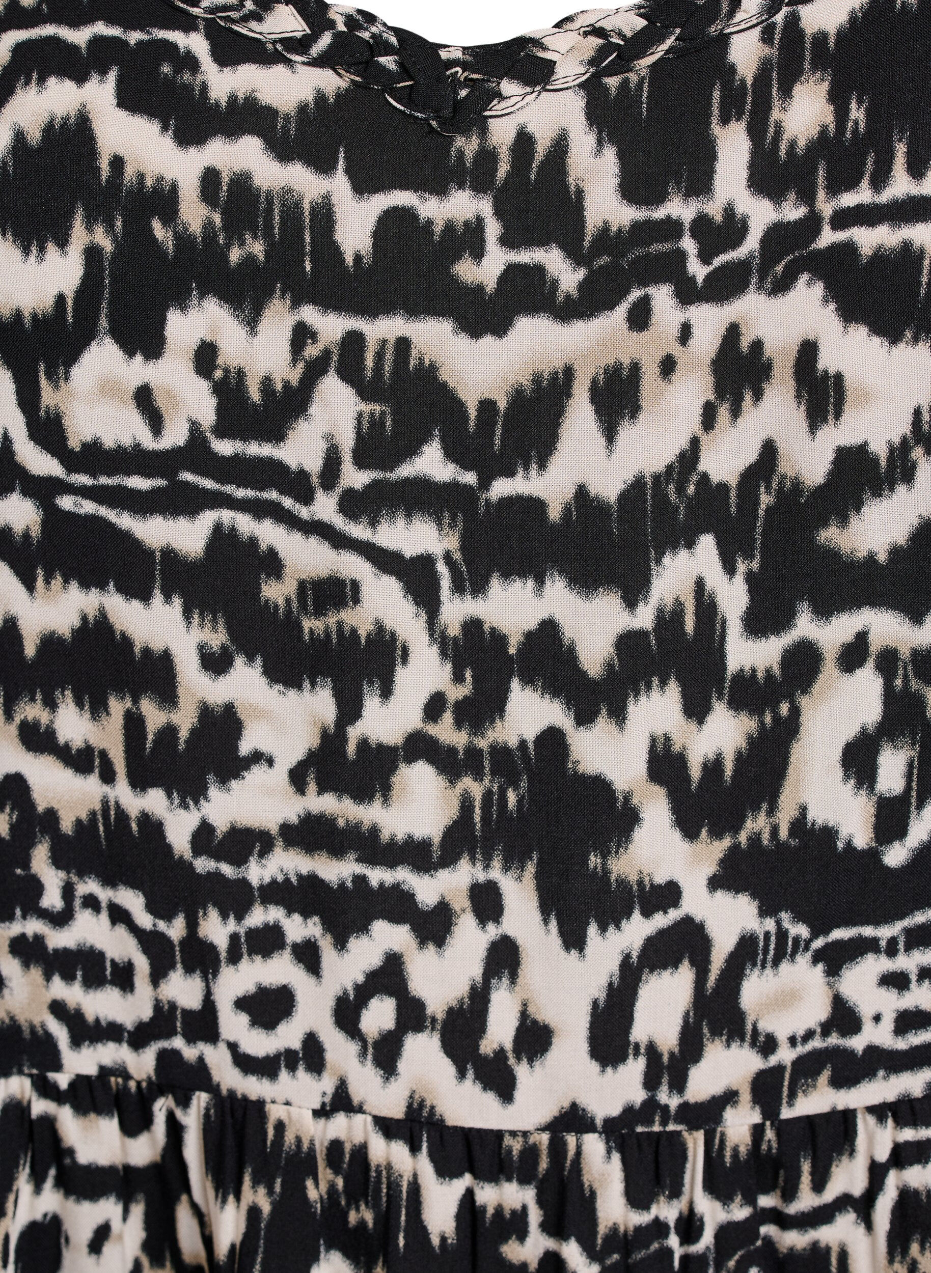 Zizzi Midi-Tr&auml;gerkleid mit gesmoktem R&uuml;ckenteil, Schwarz, Packshot image number 2