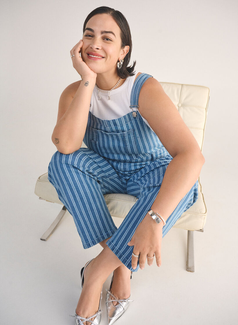 Salopette en jean, Bleu Clair, Image image number 0