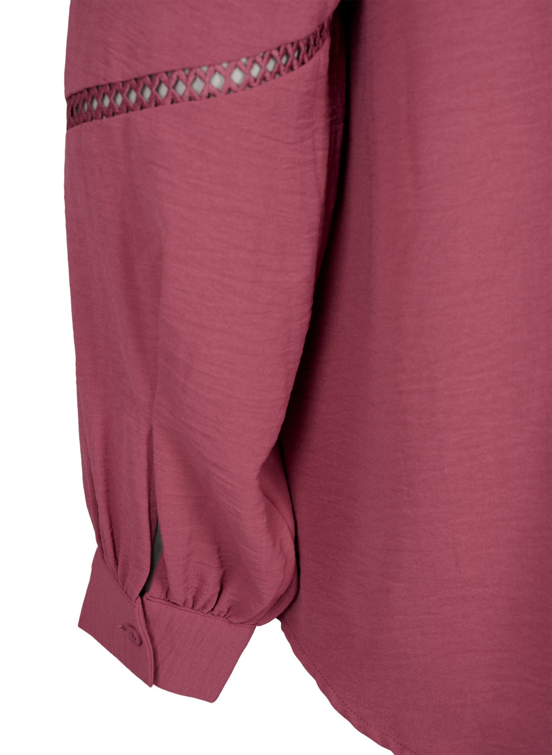 Zizzi  Hemdbluse mit geh&auml;kelten Verzierungen, Dry Rose, Packshot image number 4