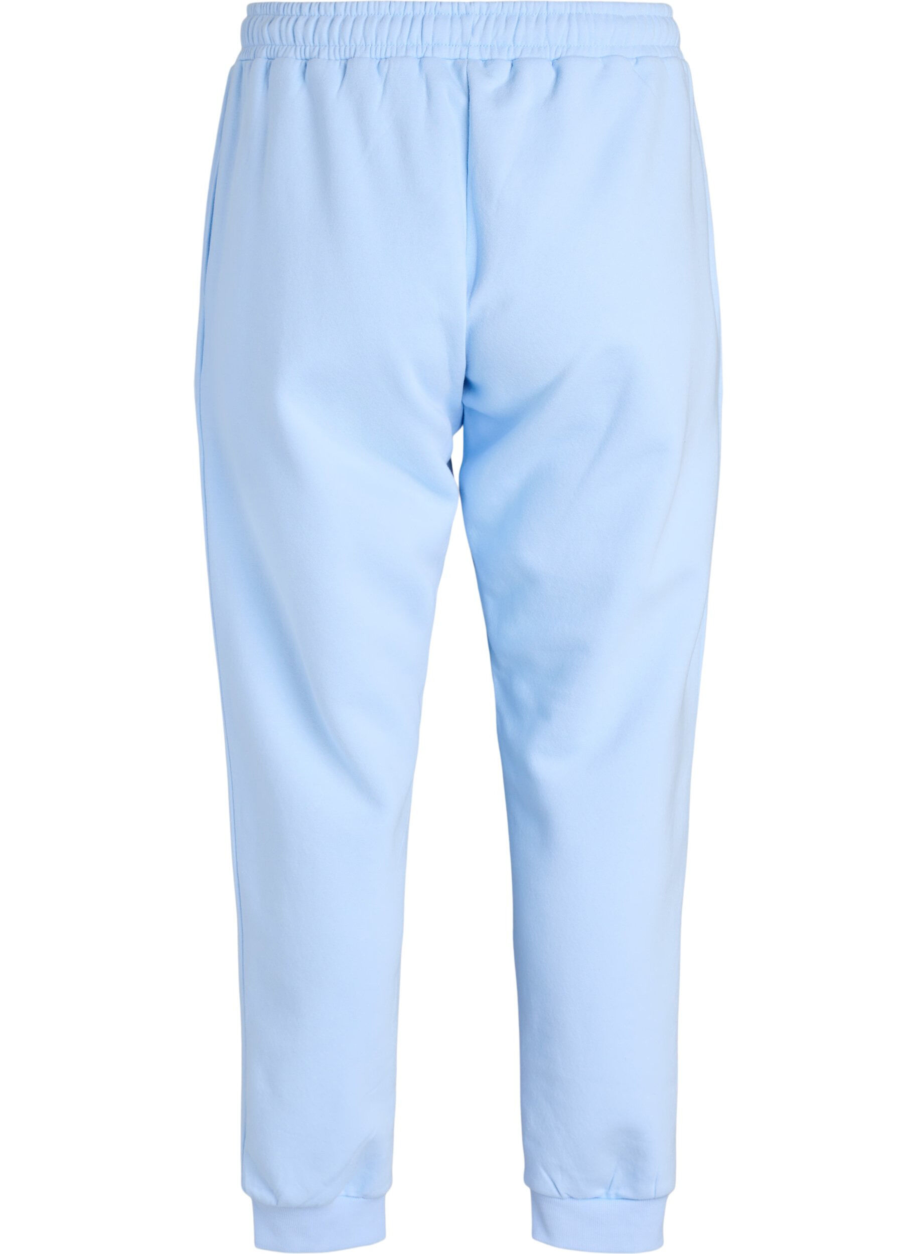 Zizzi Hochtaillierte Jogginghose, Blau, Packshot image number 1
