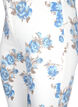 Jean Amy super slim avec un imprimé floral, Blanc, Packshot image number 2