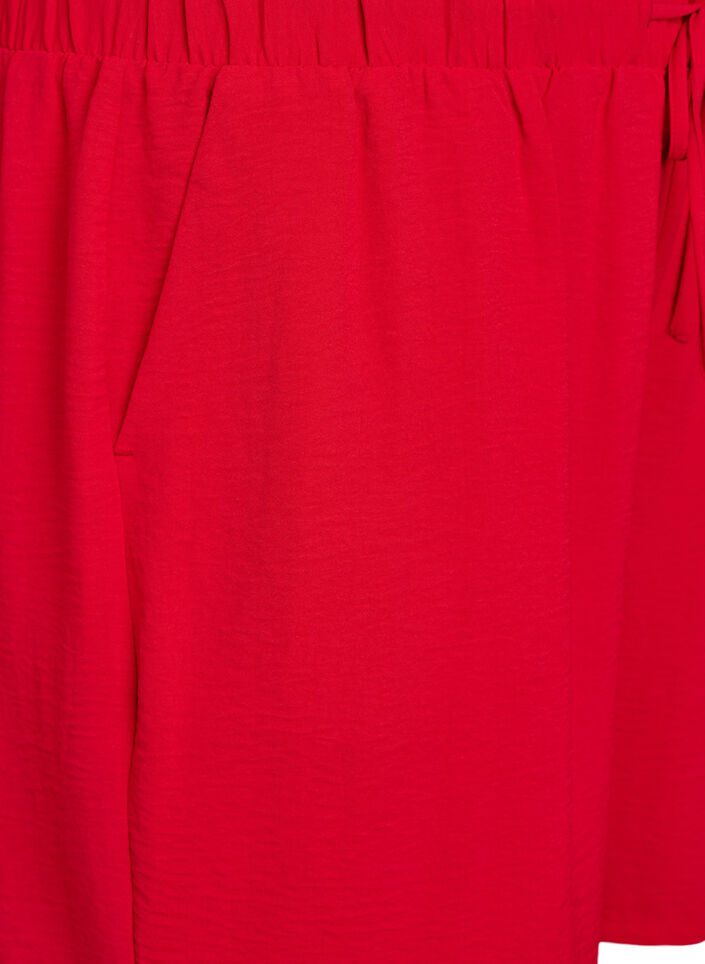 Short avec poches et ceinture &eacute;lastique, Rouge, Packshot image number 2