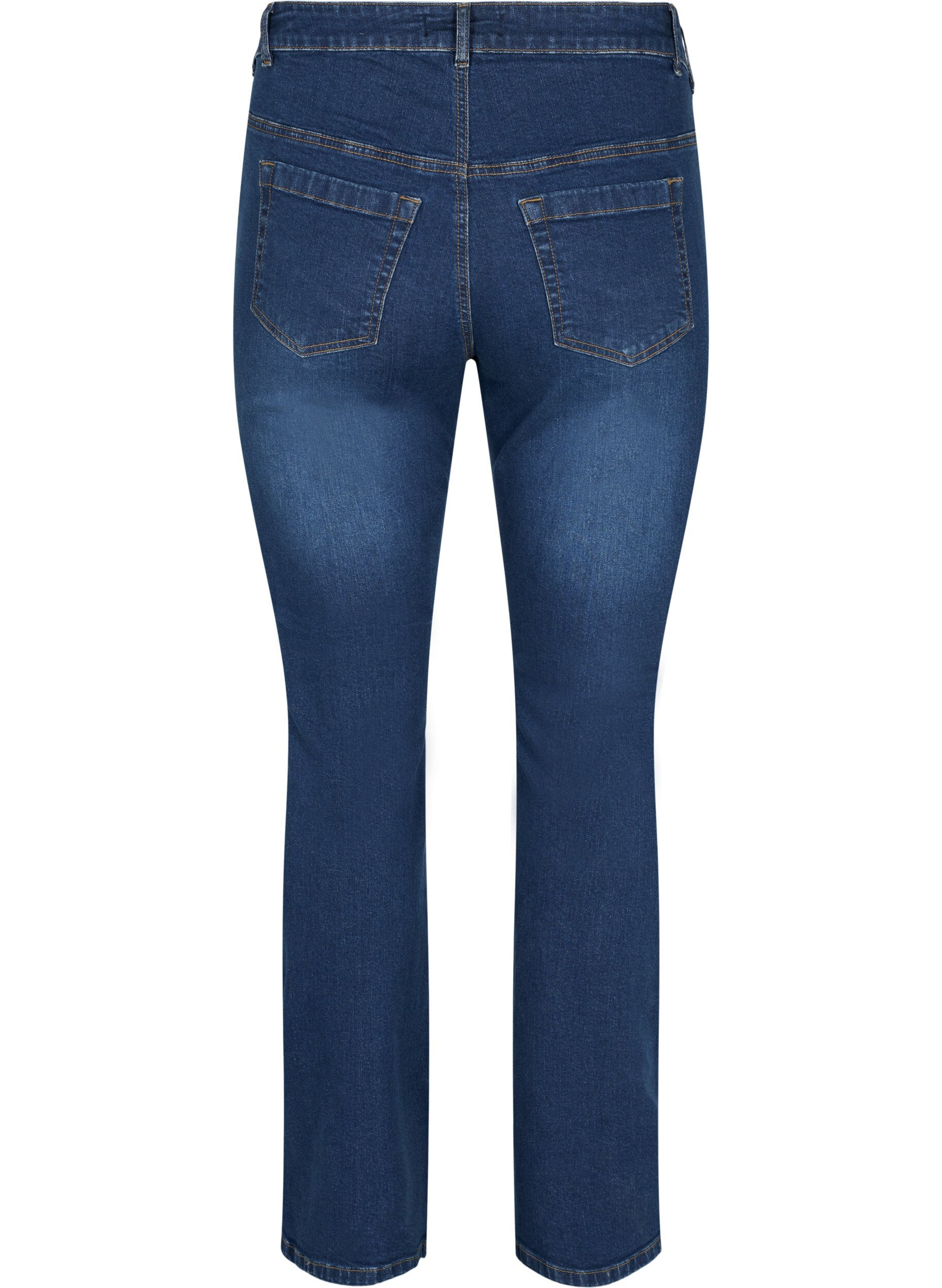 Zizzi Jean Ellen taille haute bootcut, Dark blue, Packshot image number 1