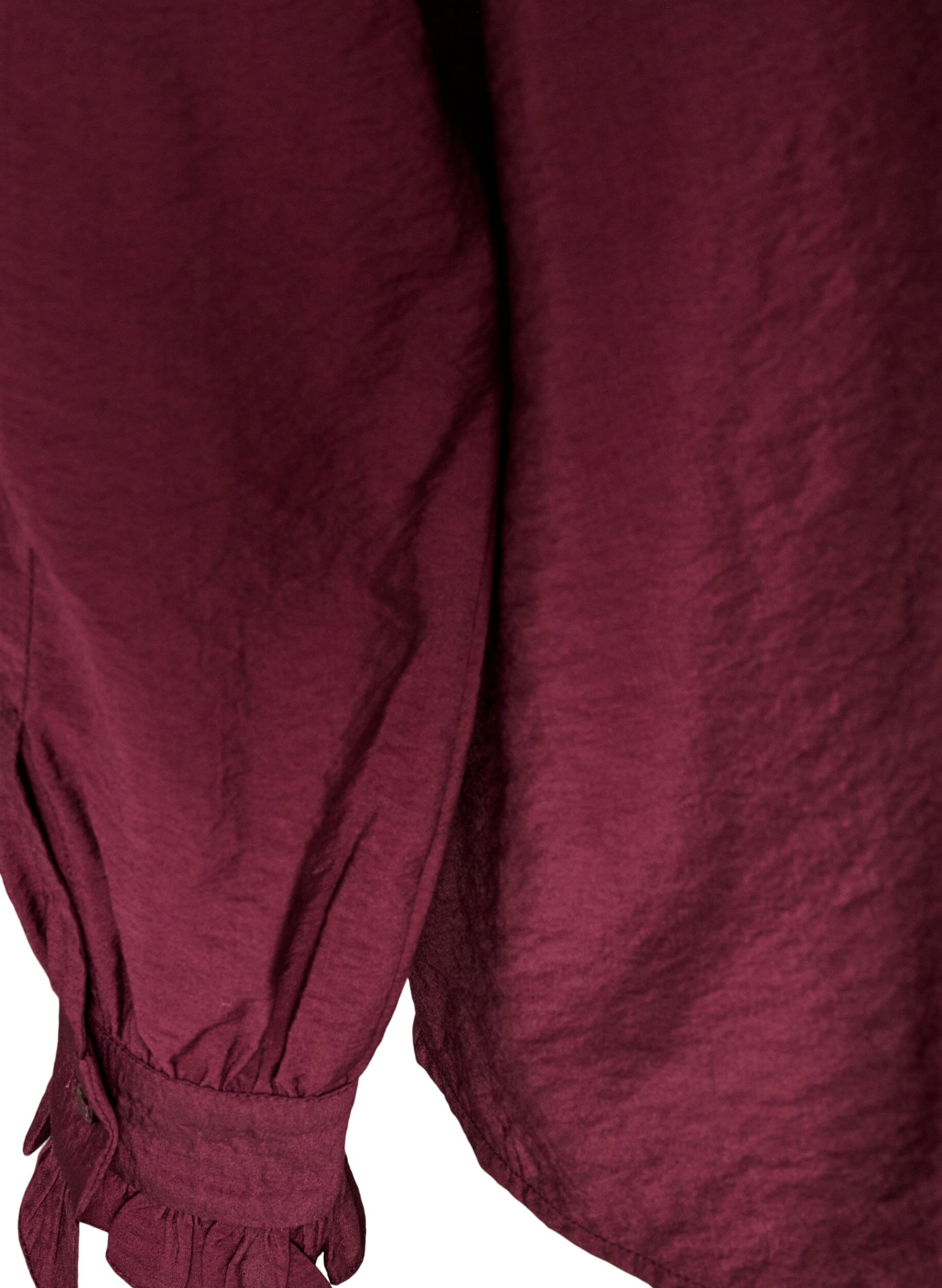 ZizziHemdbluse mit aufgestickten Blumenapplikationen, Rot, Packshot image number 3