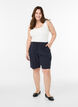 Short en coton ample avec poches, Bleu, Model image number 1