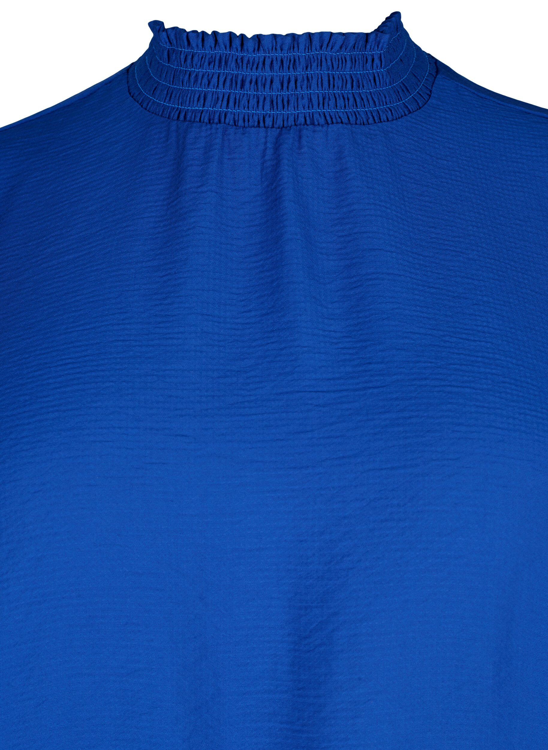 Zizzi Blouse en viscose avec smock, Surf the web, Packshot image number 2