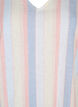 Robe courte en coton et lin mélangés, Multi Color Stripe, Packshot image number 2