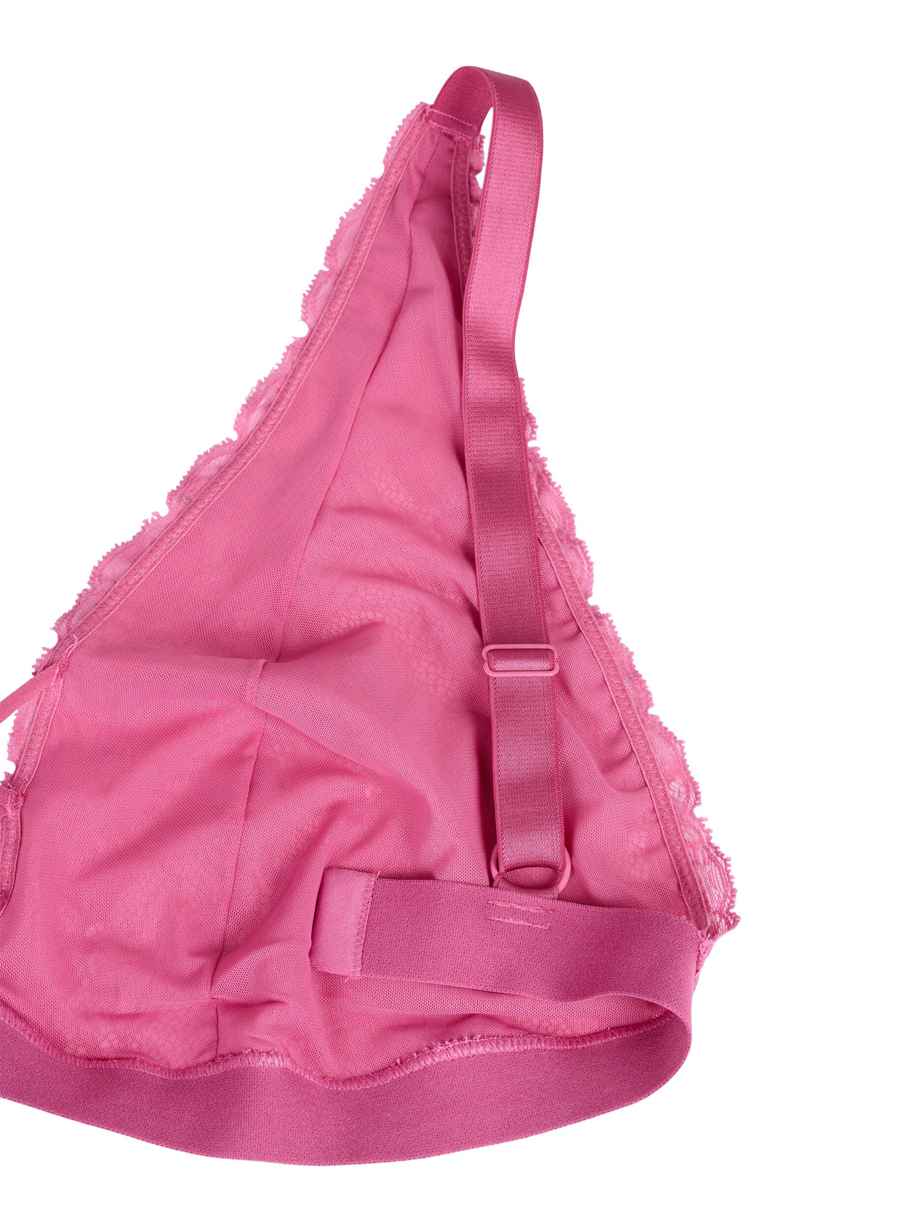 Zizzi Support the breasts - Soutien-gorge en dentelle avec d&eacute;tails , Rose, Packshot image number 3