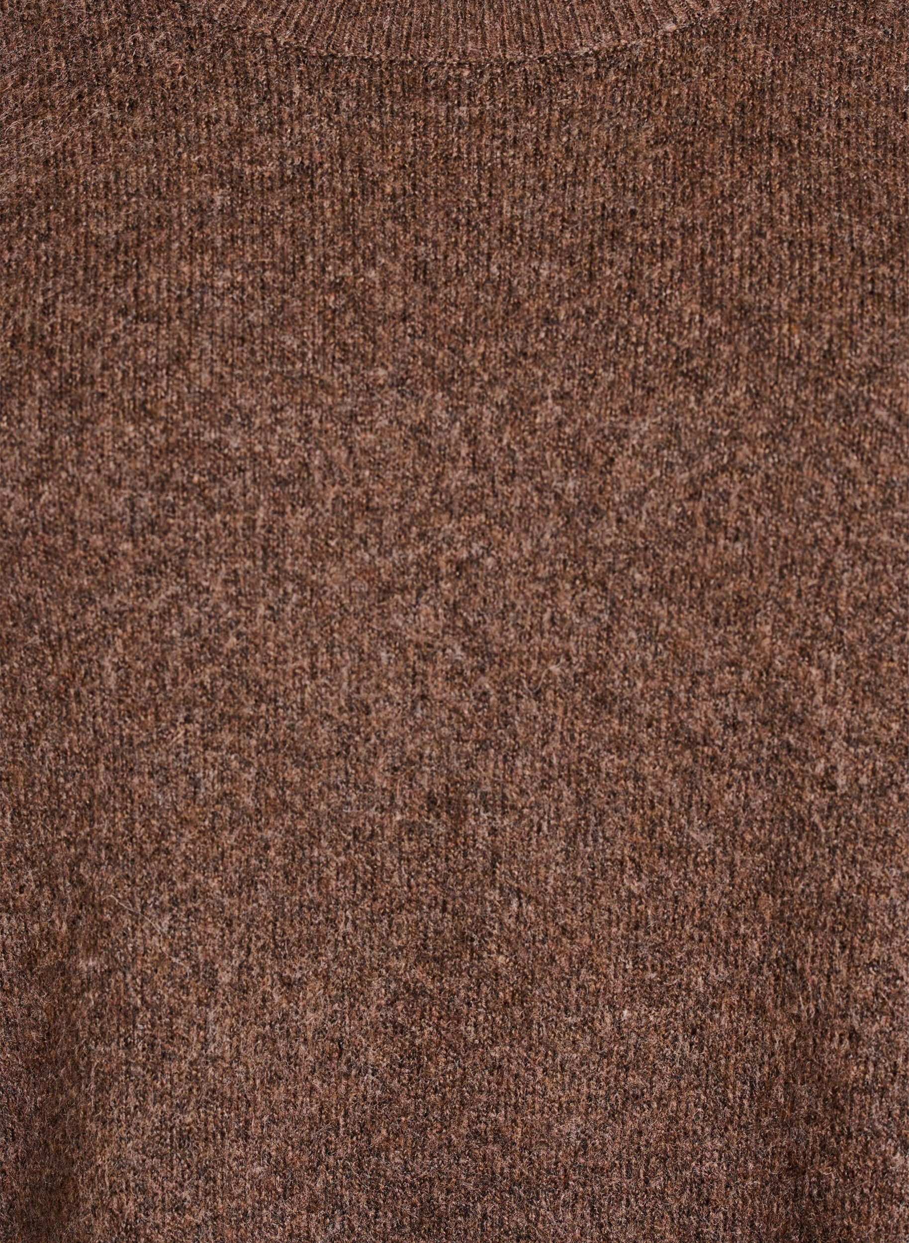 ZizziPull ample en maille avec coutures apparentes, Marron, Packshot image number 2
