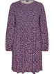 Robe avec haut smock&eacute; et imprim&eacute; &agrave; petites fleurs, Bleu, Packshot image number 0