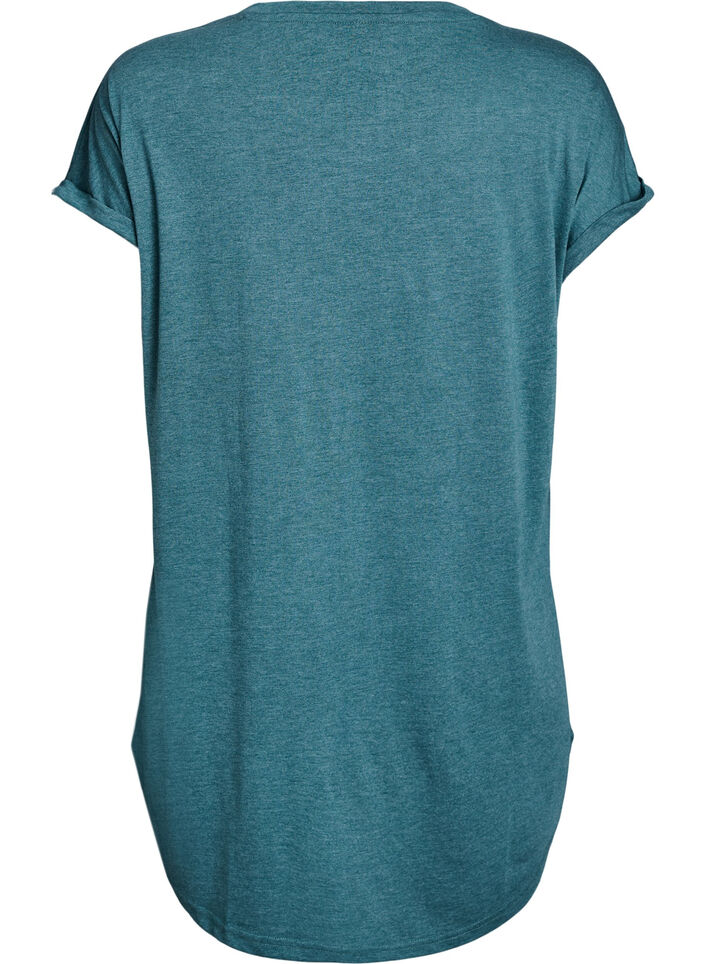 Kurz&auml;rmliges Nachthemd mit Textdruck, Gr&uuml;n, Packshot image number 1