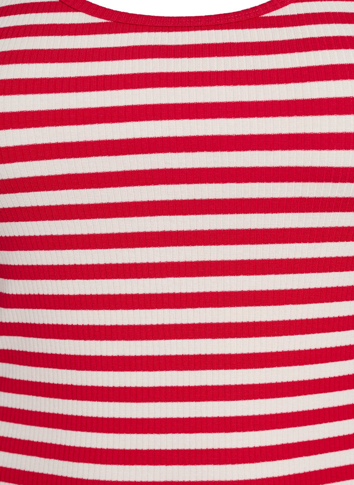 D&eacute;bardeur &agrave; rayures avec une structure c&ocirc;tel&eacute;e, Rouge, Packshot image number 2