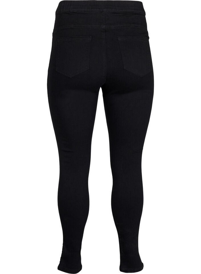 Jeggings mit hoher Taille, Schwarz, Packshot image number 1