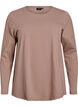 Basic Bluse aus Jersey mit langen &Auml;rmeln, Braun, Packshot image number 0