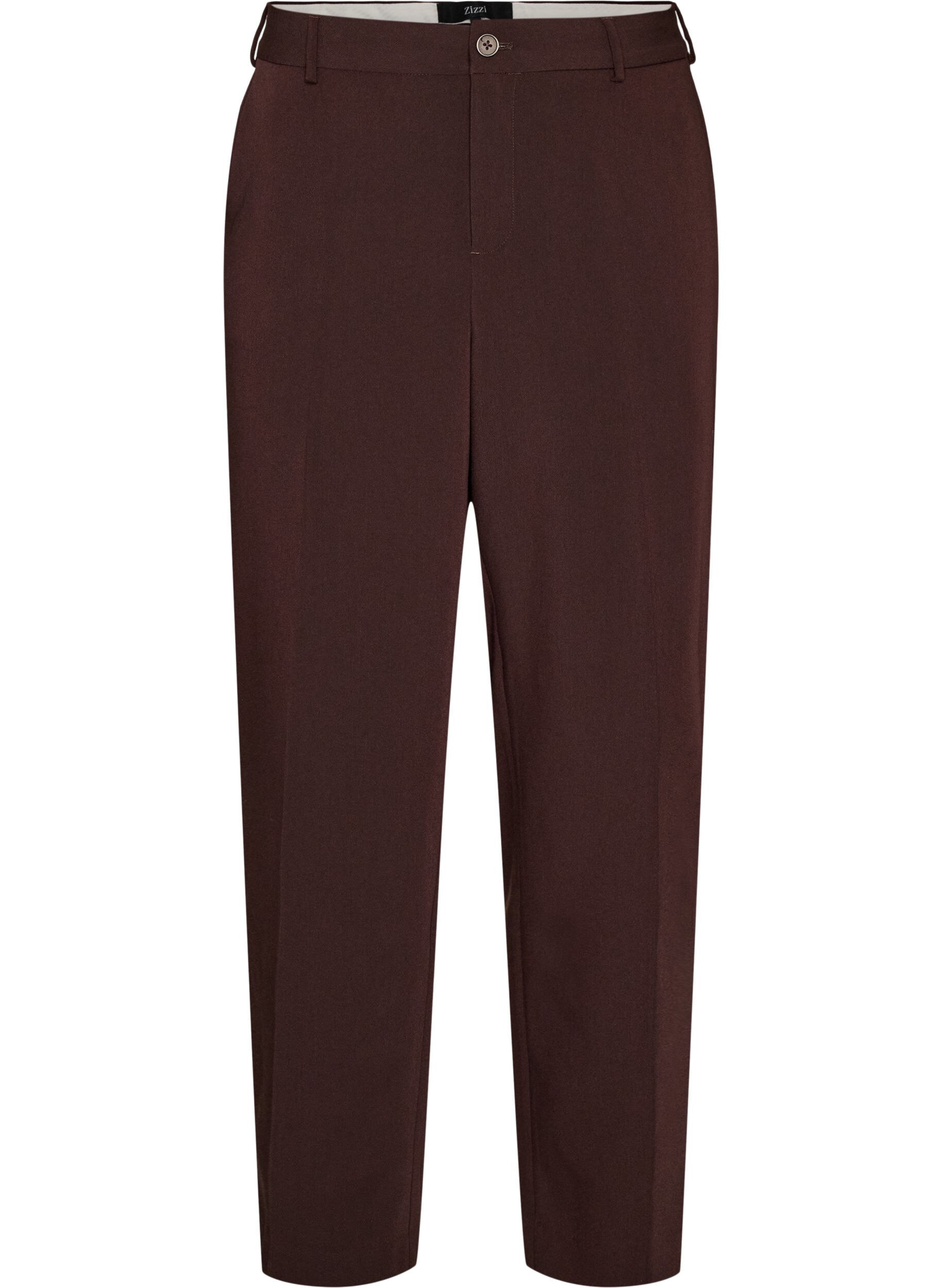 Pantalon tailleur large &agrave; taille haute
