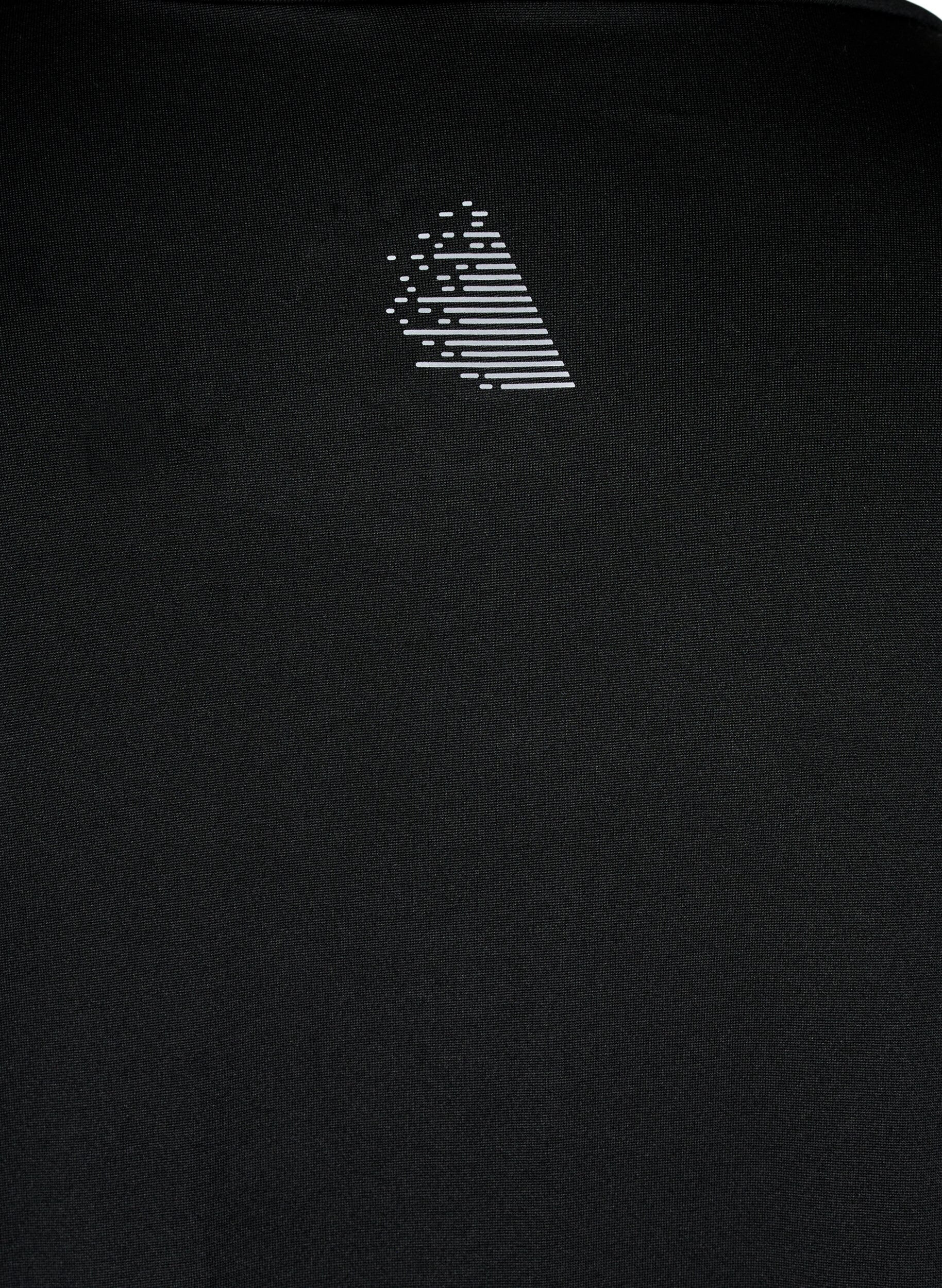 Zizzi Trainingstop mit hohem Kragen, Black, Packshot image number 3