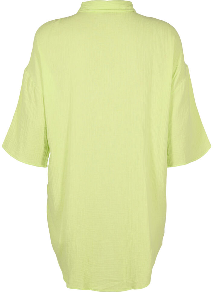 Chemise en coton &agrave; manches mi-longues, Wild Lime, Packshot image number 1